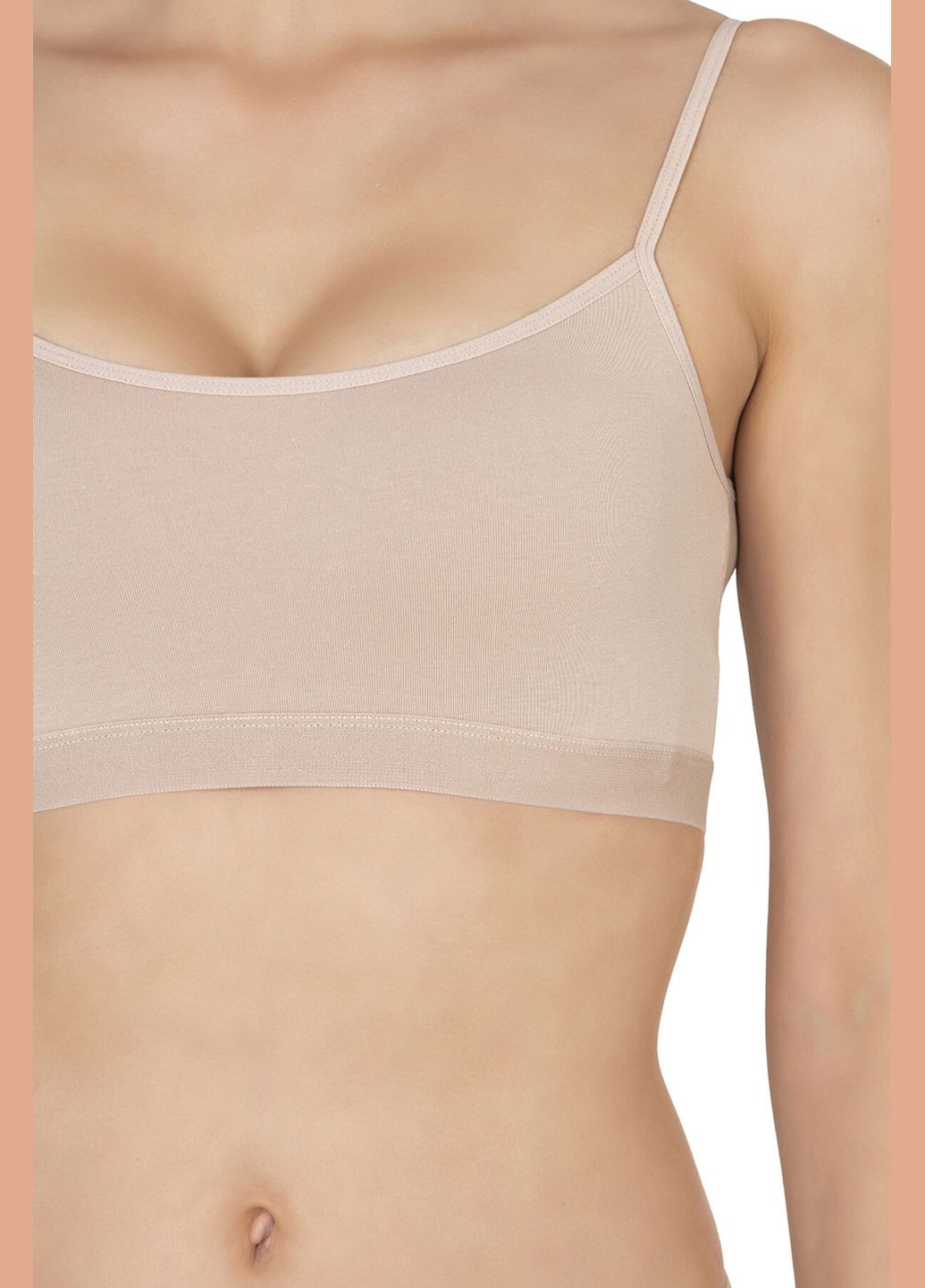 Жіночий бавовняний топ на тонкій бретельці Ozkan (333829073)