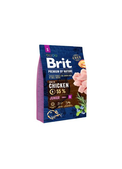 Сухий корм для собак (8595602526260) Brit Premium Dog Junior S 3 кг (370021415)