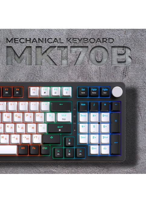 Клавиатура MK170B HotSwap Red Swich RGB USB UA Black (MK170B) GAMEPRO MK170B Hot-Swap Red Swich RGB USB UA Black (316223064)