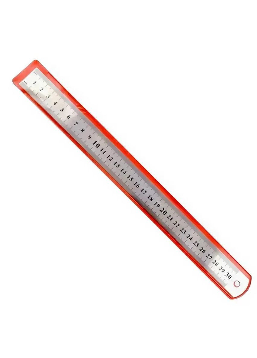 Линейка 30 см металлическая двухсторонняя, метрическая и дюймовая Memoris-Precious 300 мм, нержавеющая сталь Magical Science (327368260)