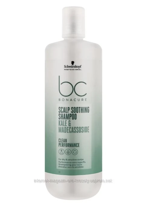 Шампунь успокаивающий для сухой и чувствительной кожи головы Bonacure Scalp Soothing Shampoo, 1000 мл Schwarzkopf (396357963)