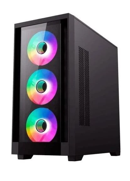 Корпус Defender TG, без БЖ, Mini Tower, Micro ATX / Mini ITX, 1xUSB 3.1, 2xUSB 2.0, 4x120 мм LED, 461x210х450 мм DEFENDER TG GameMax (395352012)