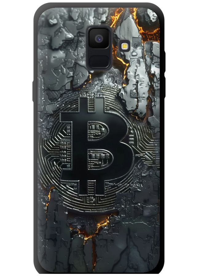 TPU чехол 'Раскаленный биткойн' для Endorphone Samsung Galaxy A6 2018 (366340461)