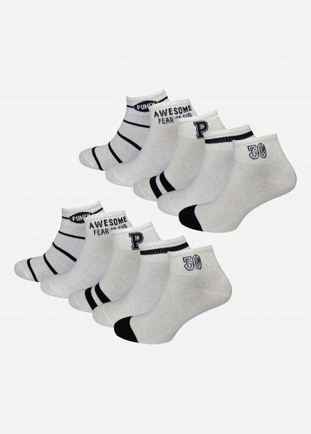 Набір жіночих шкарпеток коротких бавовняних Лана Sports punch 10 пар Асорті No Brand (278369131)