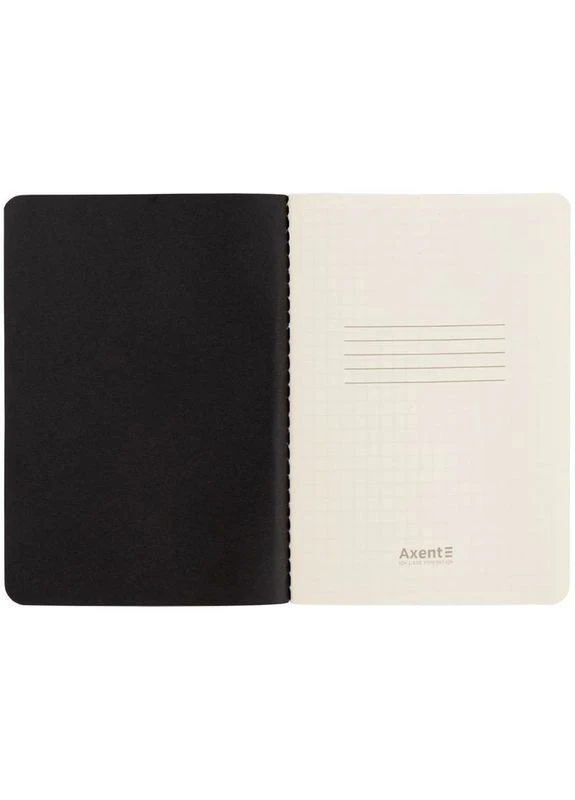 Книга записна A6, 60 арк. кл., Black&White (289202) Axent (380729996)
