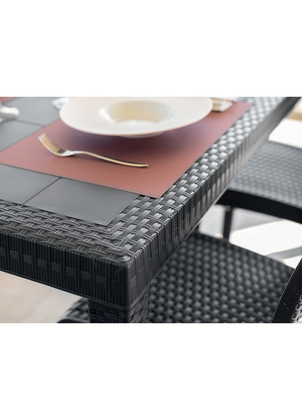 Стол для сада пластиковый Houston, графит. Bica (362582850)