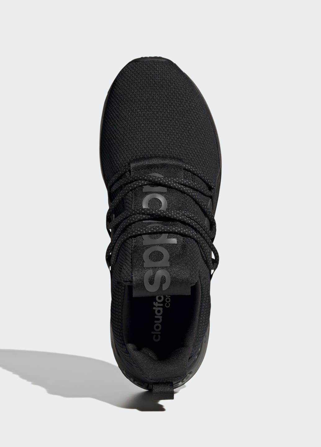 Чорні всесезон кросівки lite racer adapt 4.0 cloudfoam slip-on adidas