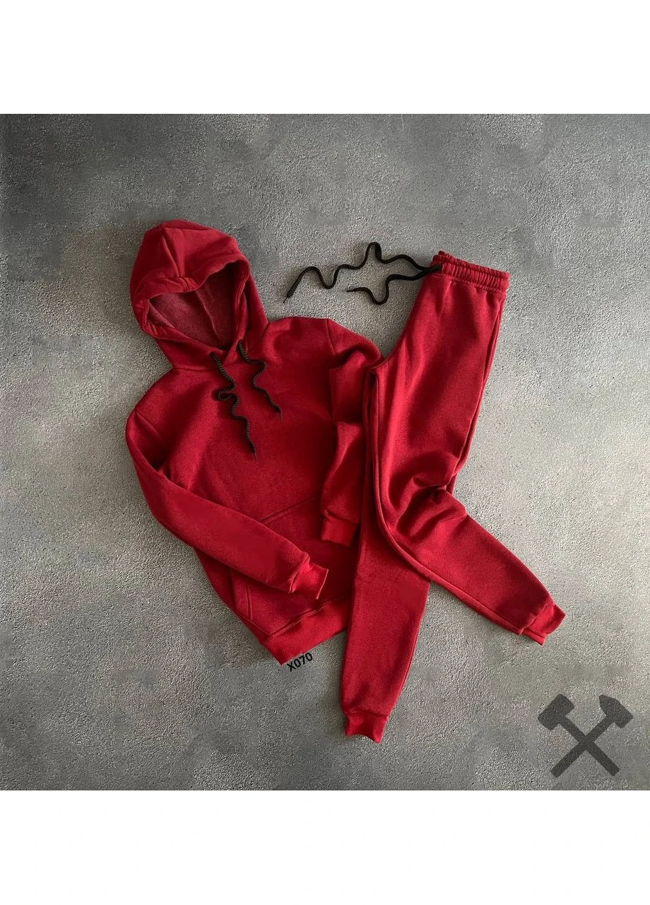 Чоловічий спортивний зимовий комплект Худі, штани No Brand (361879438)
