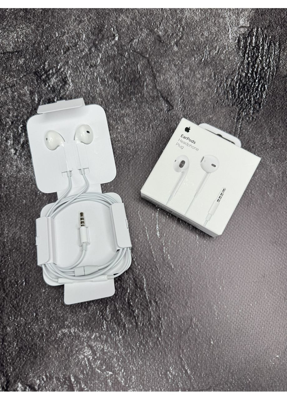 Навушники EarPods with Mic 3.5 mm Headphone Plug для iPhone Гарантія No Brand (370269446)