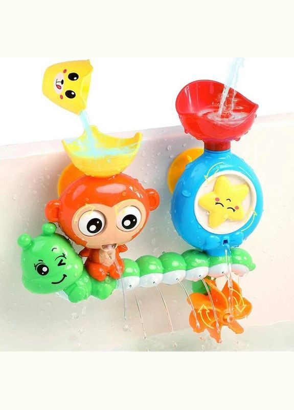 Детская развивающая игрушка для купания 52026 Водопад обезьянка оранжевая Fun Game (327216875)