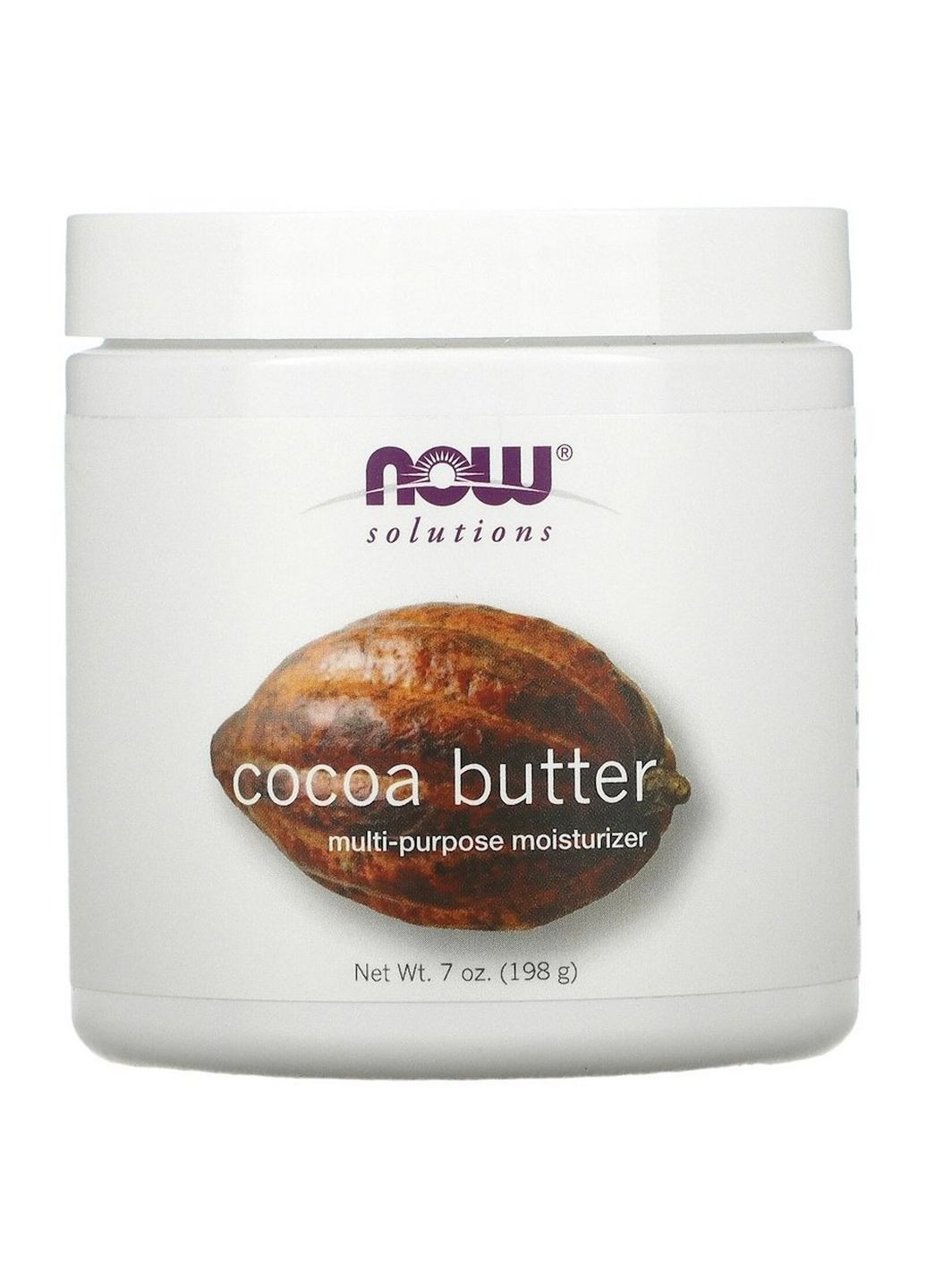 Масло для тела Solutions Cocoa Butter, 198 грамм Now (293478883)
