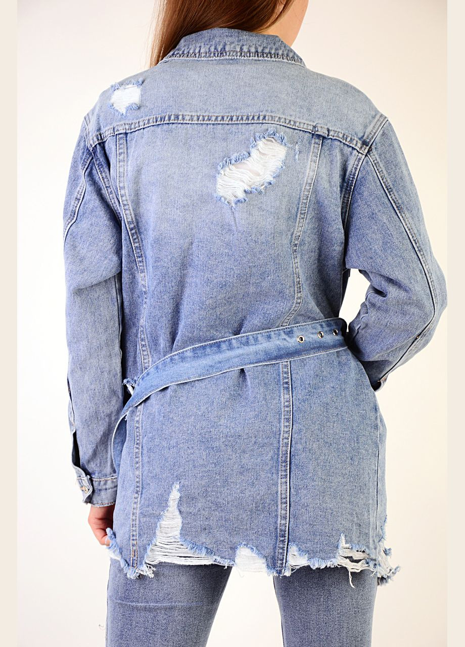 Синя куртка джинсова Jean Louis Francois