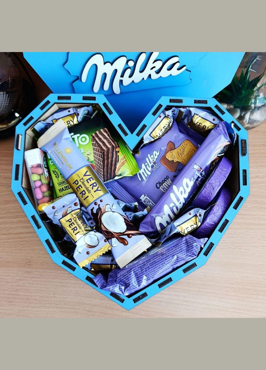 Подарочный бокс милка с конфетами на день влюбленных 8 марта день рождениядля девушки (ar183) No Brand (321997316)