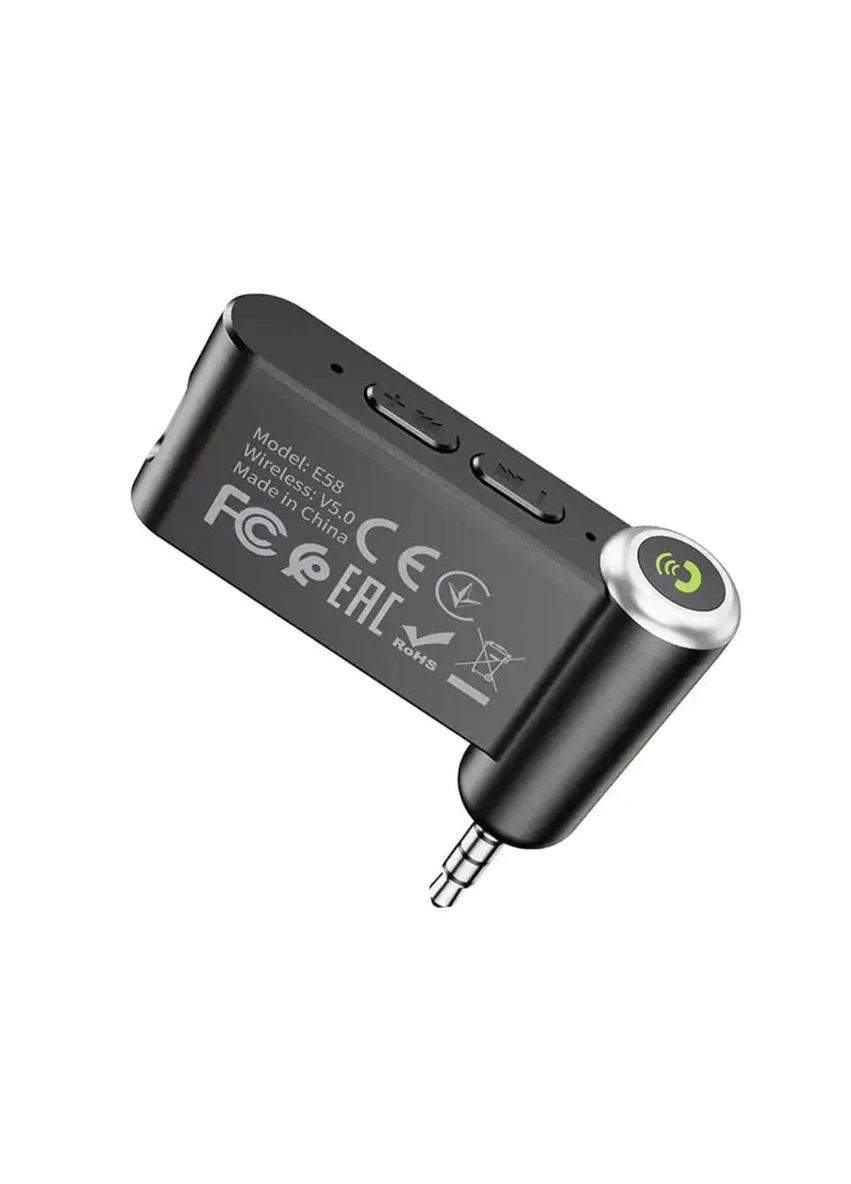 Bluetooth-ресивер E58 Magic music car AUX BT receiver Black Hoco (322616945)
