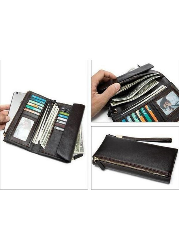 Сумка клатч на руку чоловіча з натуральної шкіри маленька Коричневий 37522 Vintage (352691000)