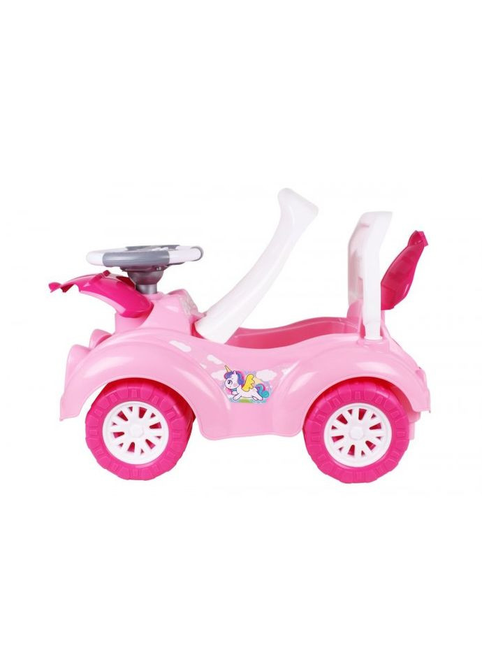 Автомобиль для прогулок толокар с музыкальным рулем, (розовый) ТехноК (293056460)