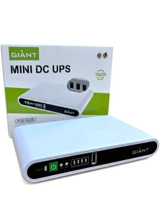 Джерело безперебійного живлення Giant Mini DC UPS POE-532E 10400 мА·год для роутера (2104619295) No Brand (382242289)