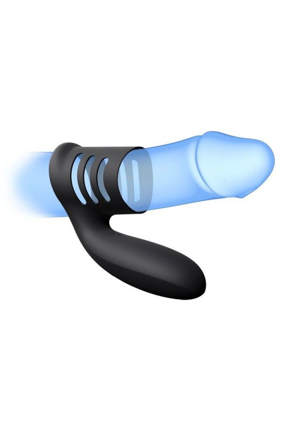 Вібронасадка 2в1 Wering: ерекційне віброкільце і вібронасадка на член Love To Love (339865865)