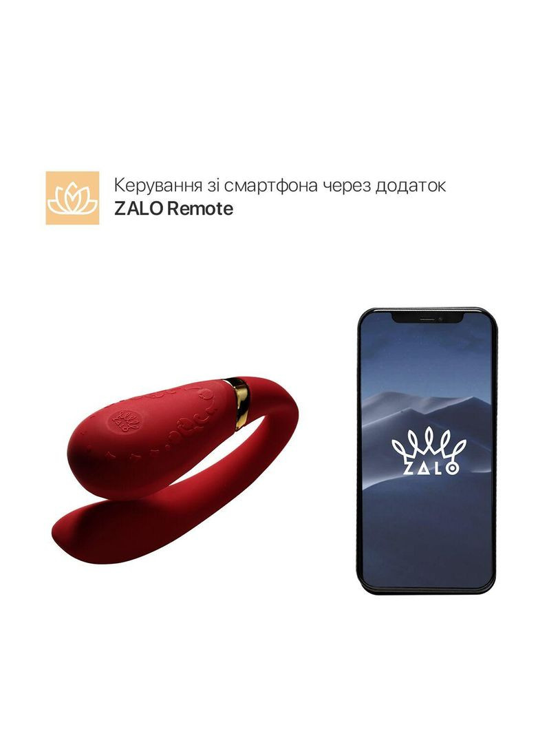 Смартвібратор для пар Fanfan Bright Red Zalo (371389764)