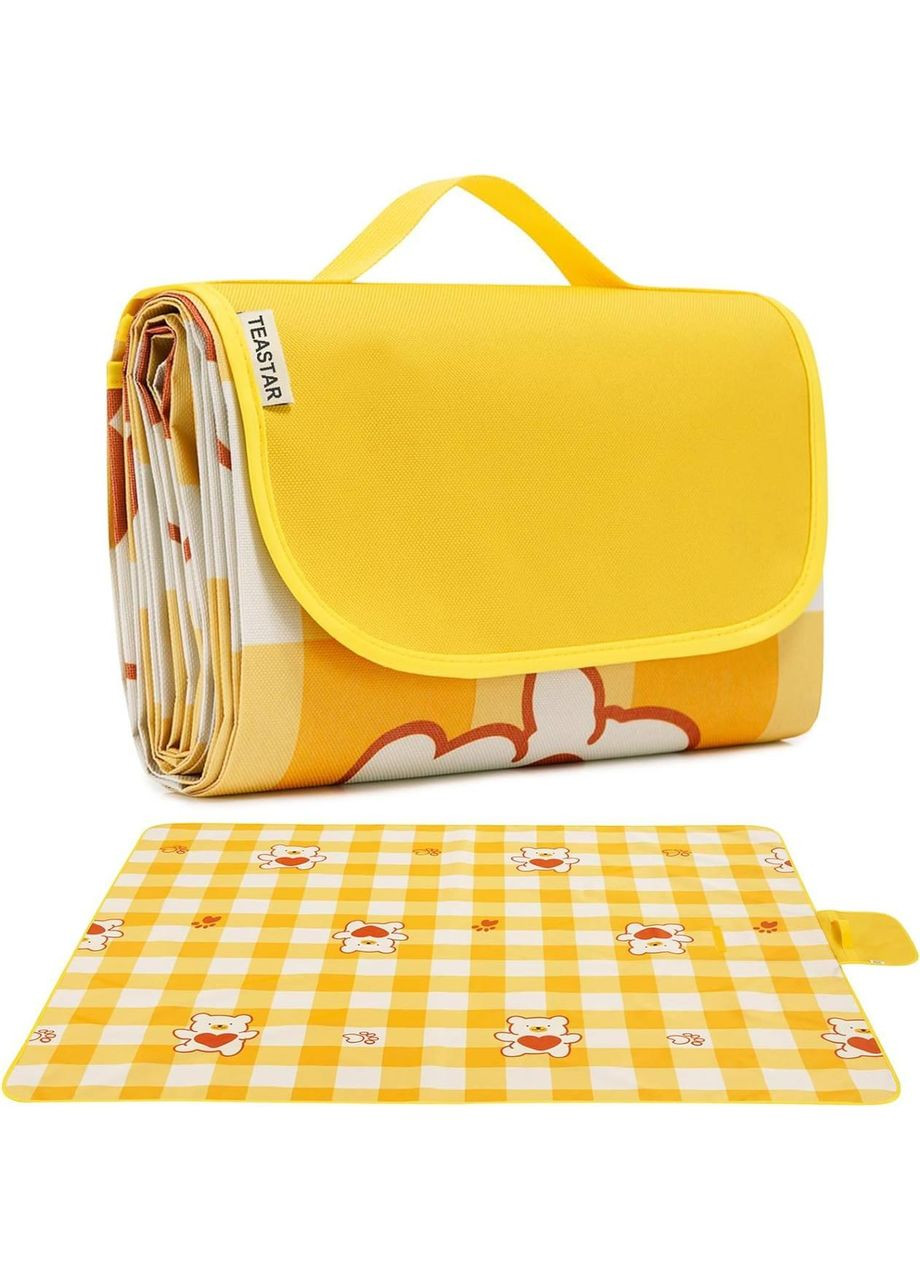 Коврик для пляжа, пикника и кемпинга складной, водонепроницаемый 145*200 см. No Brand (337171438)