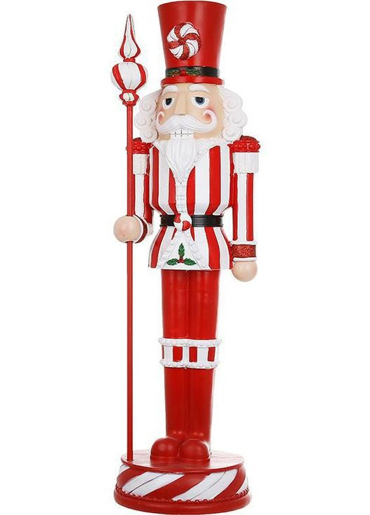 Фигура декоративная "Щелкунчик Candy" 61см, красный с белым. BonaDi (329898618)