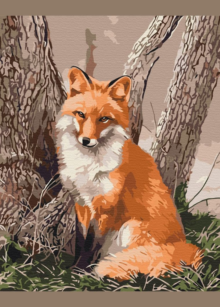Картина за номерами "Лісова лисичка" 40х50 см Brushme (364840258)