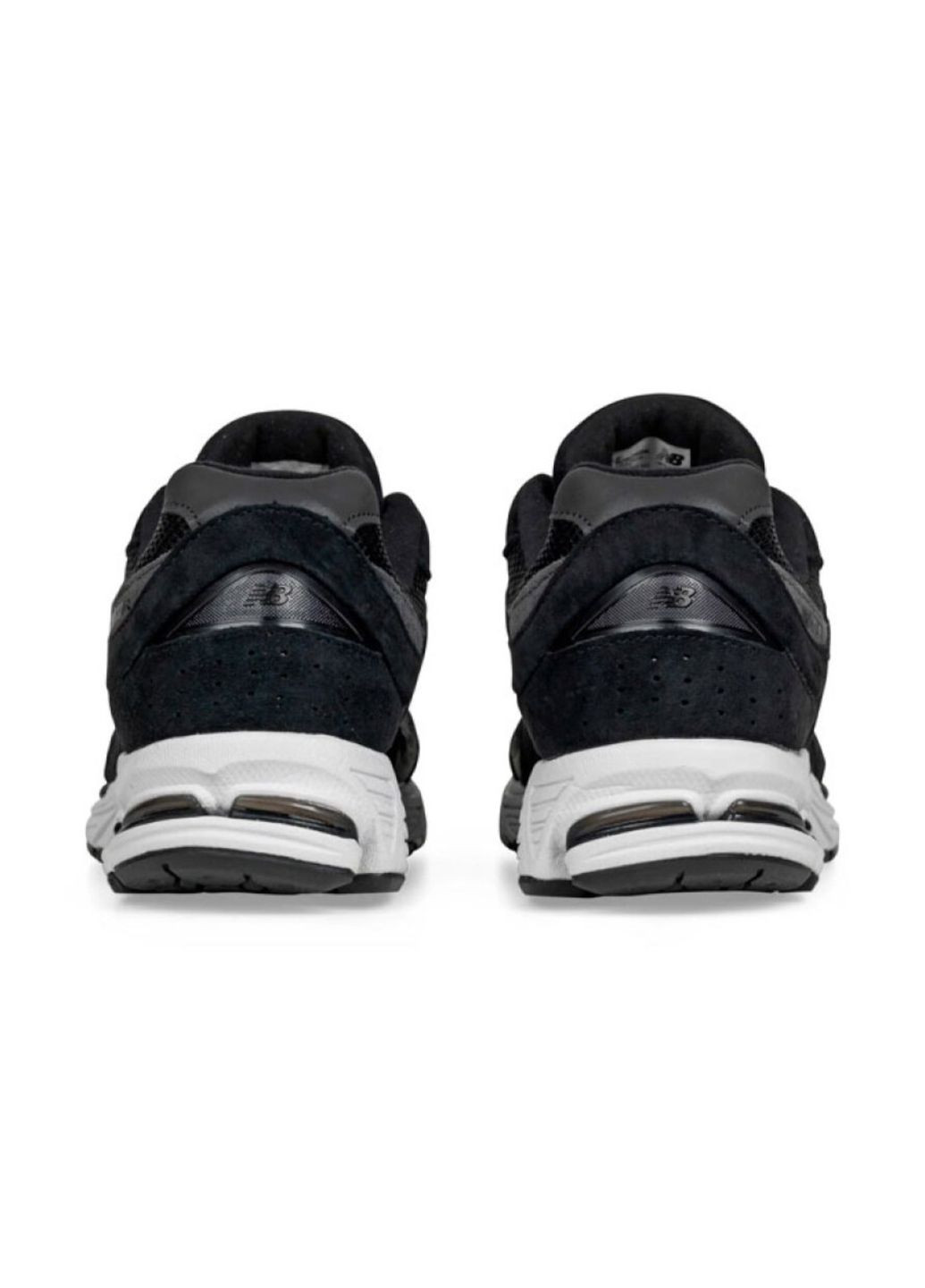 Белые всесезонные кроссовки мужские 2002r m2002rbk весна-лето замша текстиль сетка черные New Balance