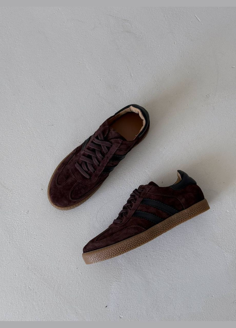 Темно-коричневі кеди No Brand