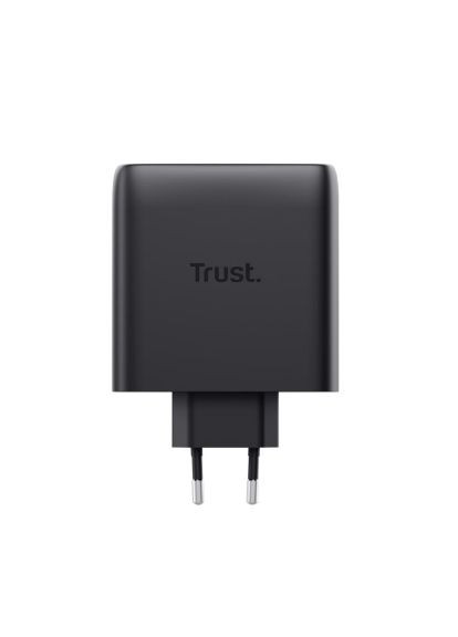 Зарядний пристрій (25527_TRUST) Trust 2xUSB-C 100W GaN PD/PPS black (370020380)