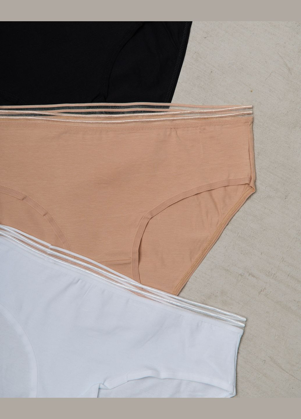 Батальные трусики с полосками по резинке 5 шт. Nicoletta (322126747)