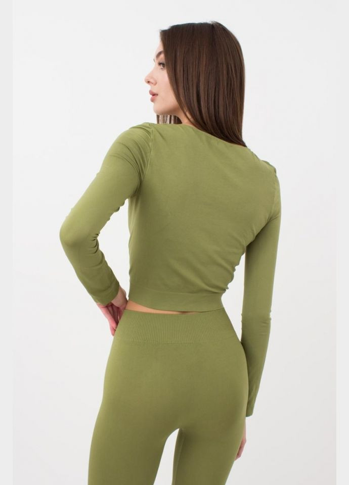 Топ жіночій безшовний з довгими рукавами Giulia CROP TOP (316683787)