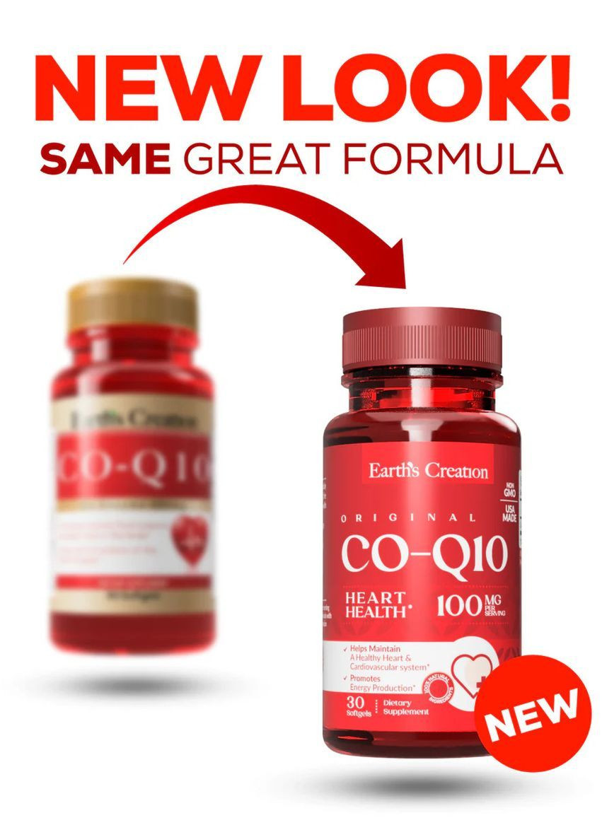 Витамины Earths Creation Co-Q 10 100 mg 30soft Earth's Creation (370799149)