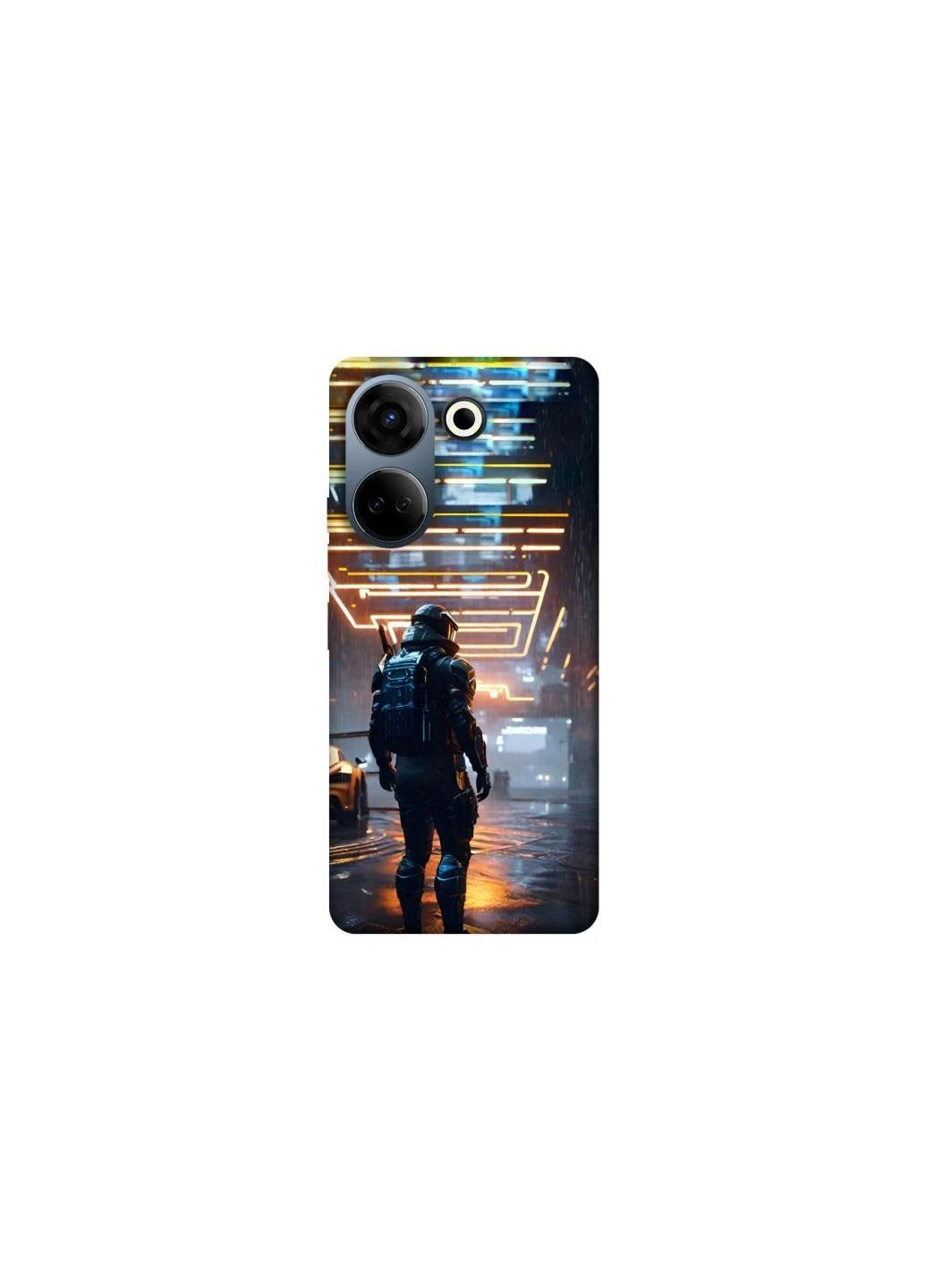 Чохол на TECNO Camon 20 Pro (CK7n) Cyber character Frontalka (376063276)