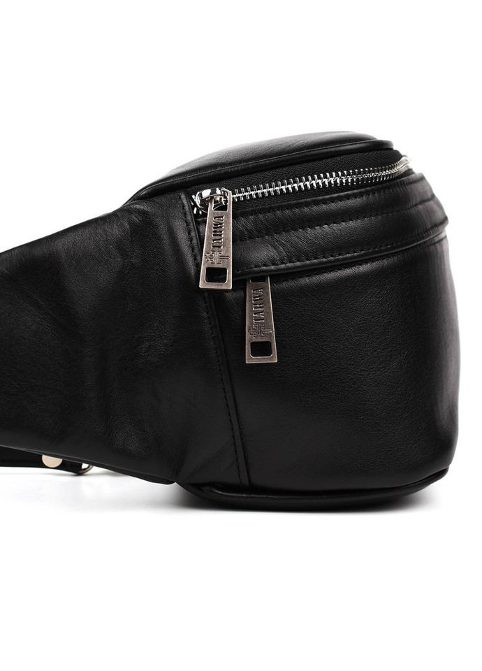 Сумка бананка для фотоапарата шкіряна 1313 (GA-1313-4lx) чорна наппа TARWA (300171374)