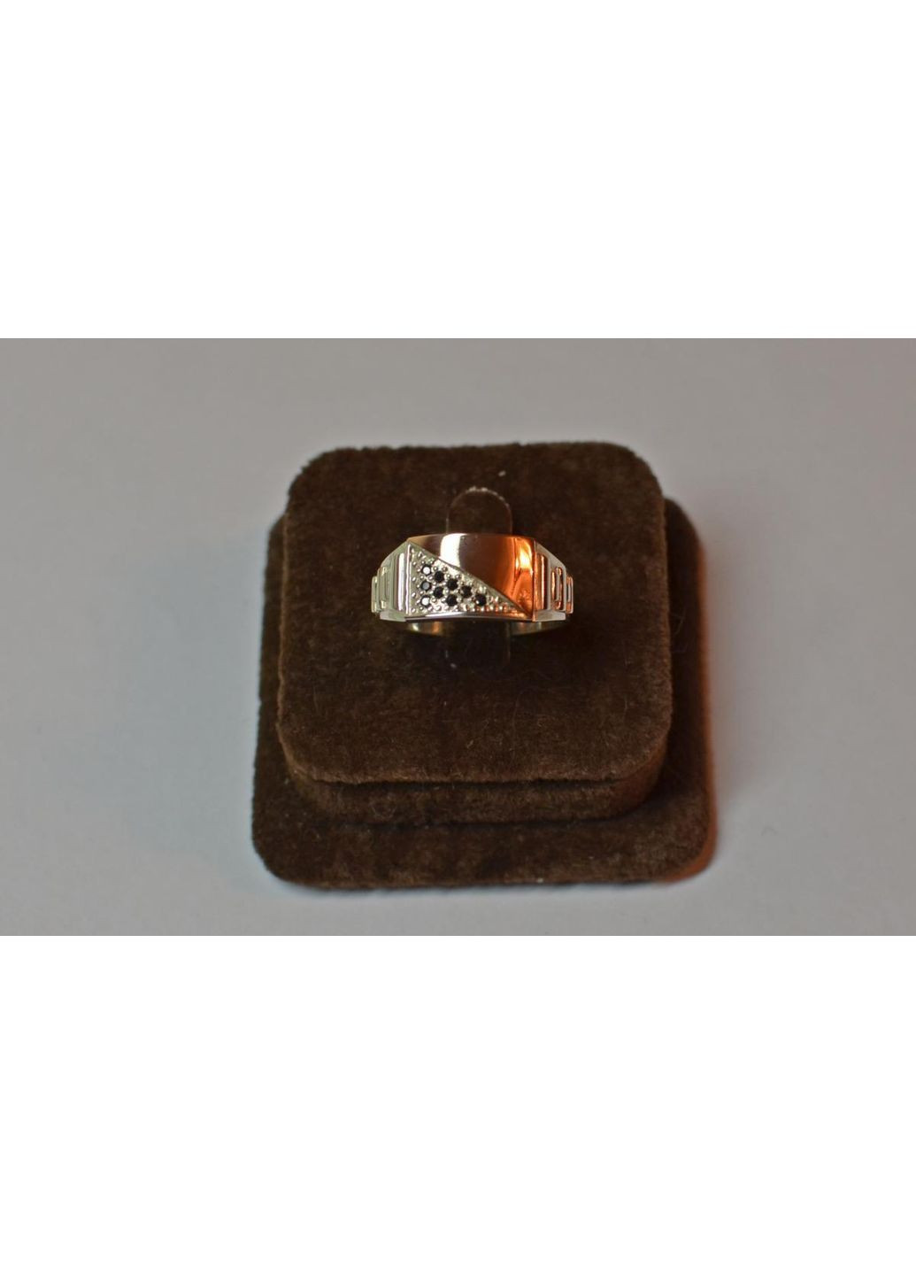 Серебряное кольцо со вставками из золота. Silver Style (367112028)