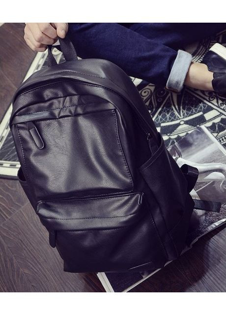 Мужской рюкзак из экокожи для повседневного использования большой мягкий классический рюкзак ProDobro (363259953)