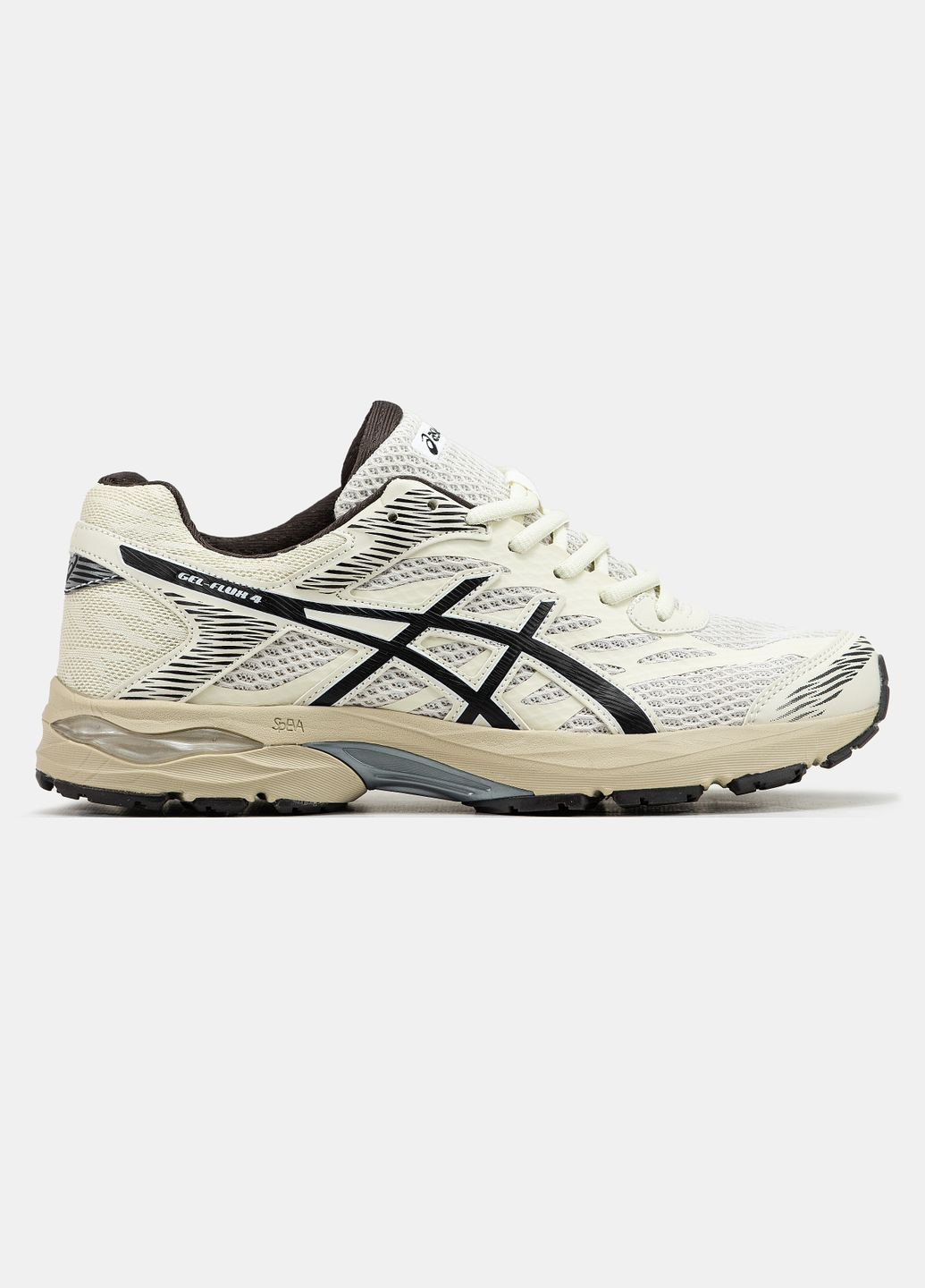 Бежеві всесезон кросівки чоловічі asics gel-flux 4 beige | асікс гель-флюкс 4 бежевий No Brand