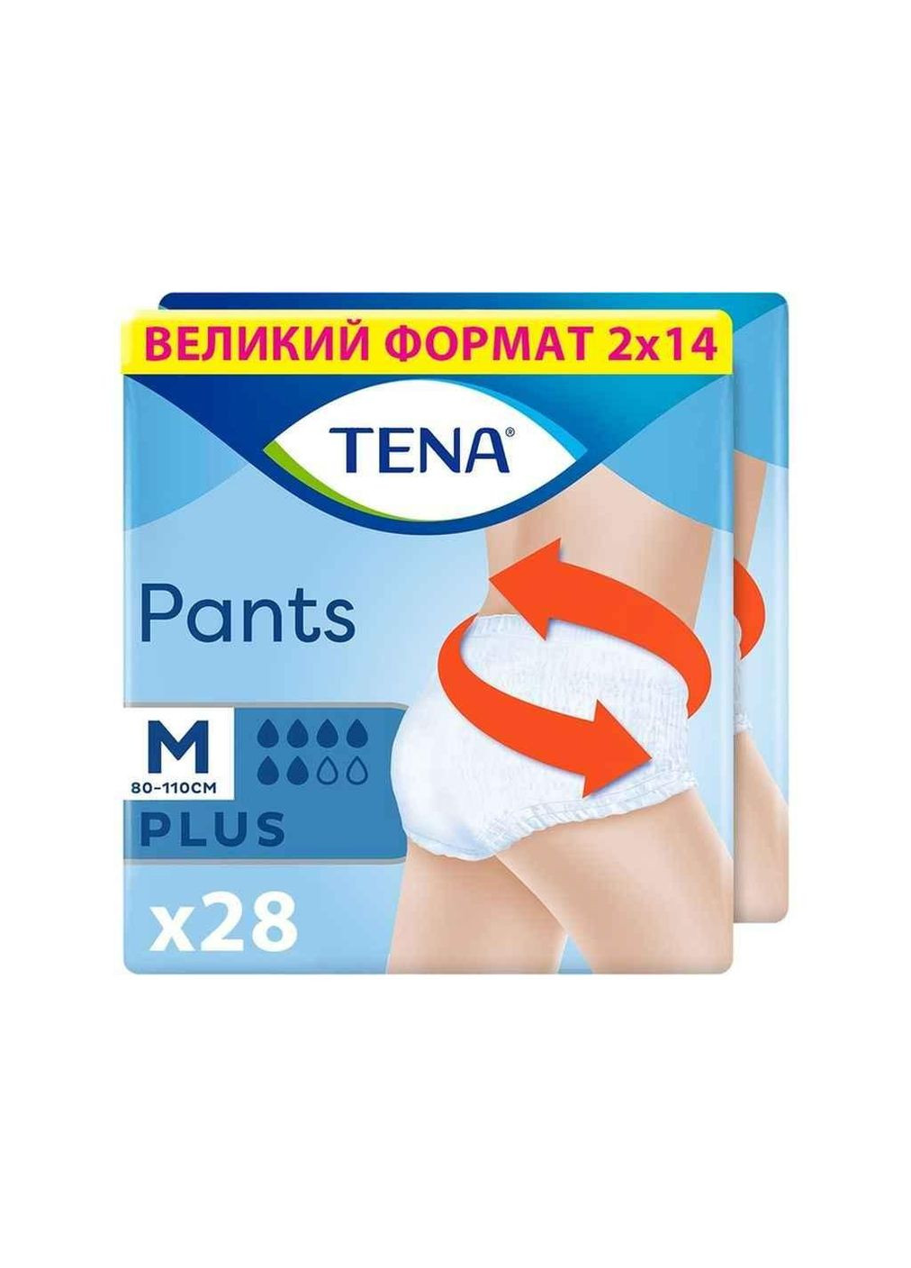 Подгузники-трусики для взрослых Plus р.M 28шт Pants ТМ Tena (364208820)