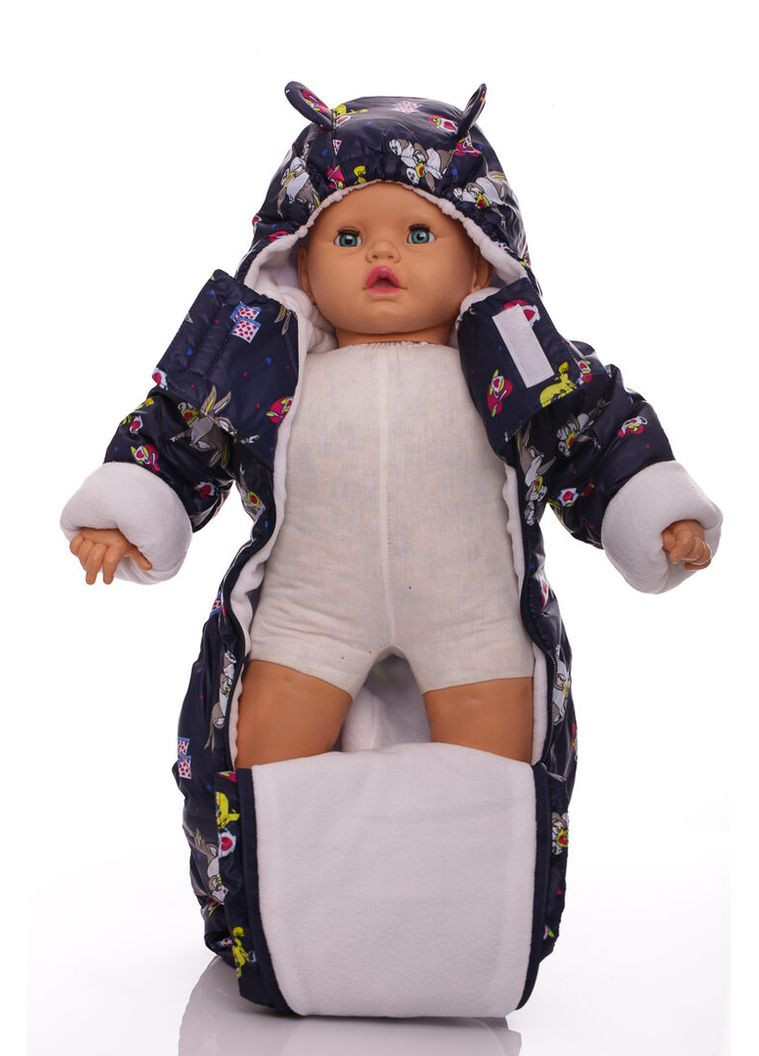 Мужчина на флисе с принтом Твите темно синий 74 см (44951) BABYKROHA (315340850)