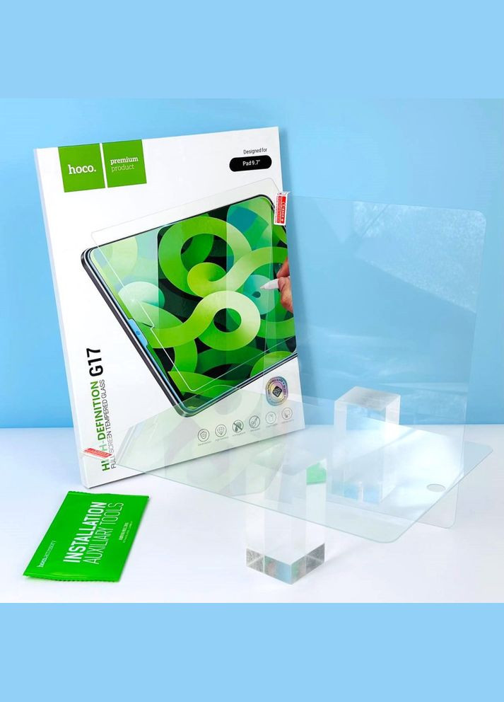 Защитное стекло G17 full screen tempered glass для iPad с диагональю 9.7" Hoco (304732648)