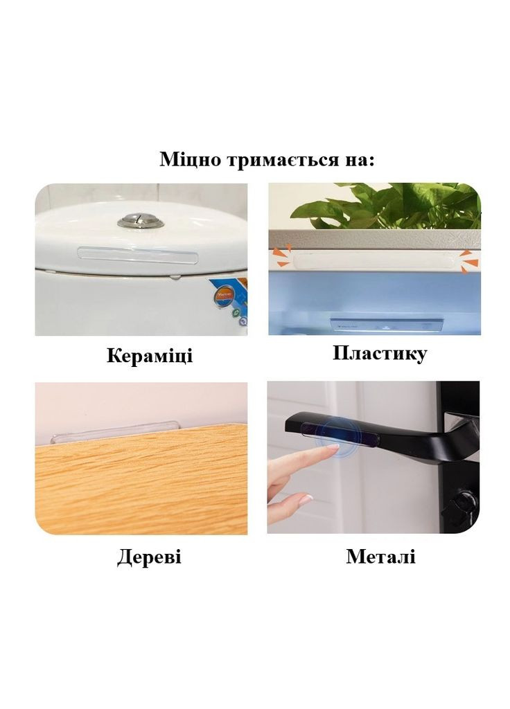 Силиконовые накладки 35×10 мм для защиты дверей и мебели от ударов царапин и шума 10 шт прозрачные No Brand (346122751)