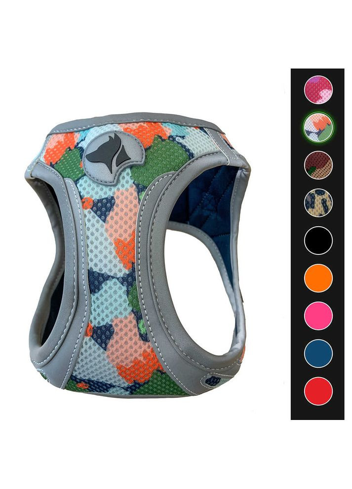 Шлея HIKING REFLECTIVE, арлекин, нейлон, XL 53 - 58 см (8023222210318) Croci (332878435)