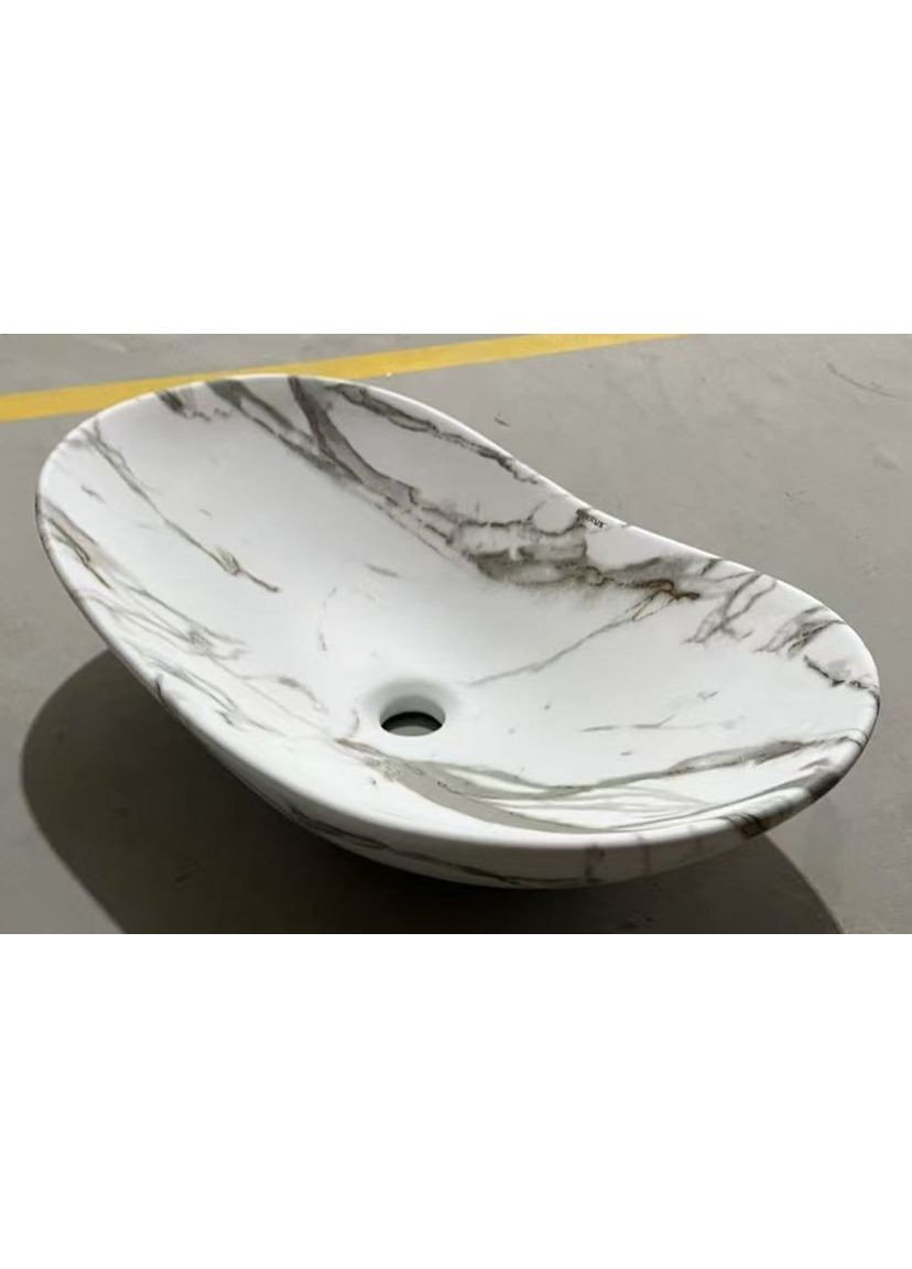 Раковина накладная PREMIUM WAVE-0105 MARBLE 620х360х160mm (MP6559) Mixxus (322074444)