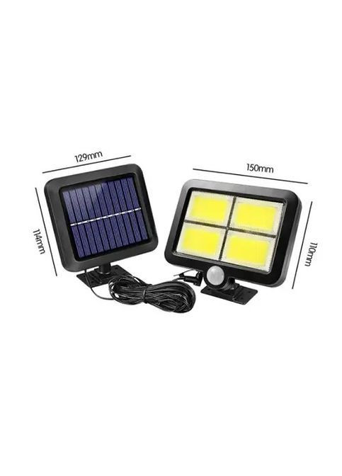 Уличный прожектор с солнечной батареей BK128-4COB аккумуляторный с датчиком движения Solar (364925212)