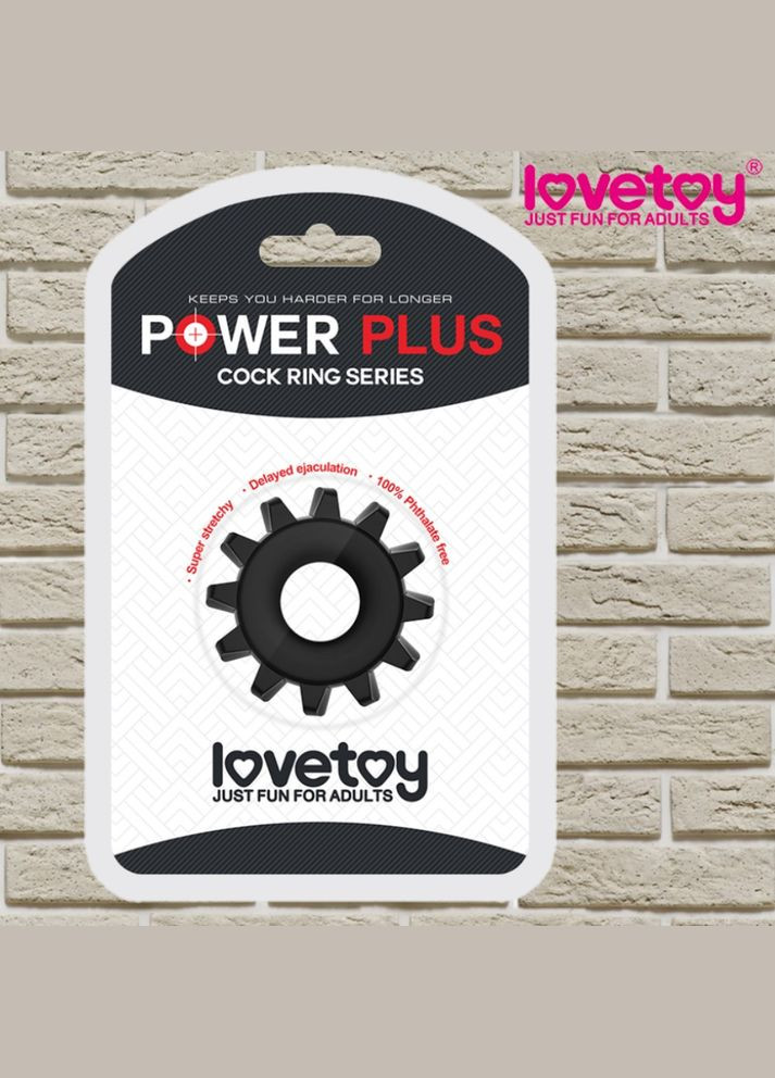 Кольцо эрекционное на пенис черное"Power Plus Cockring 3" Lovetoy (301153779)