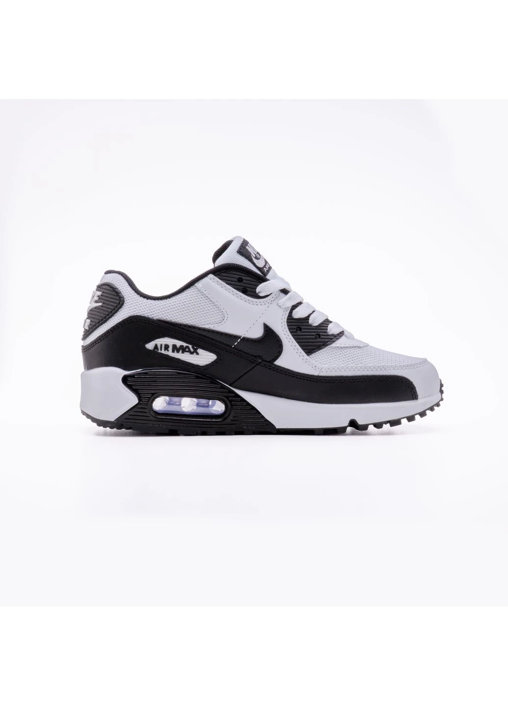 Белые летние кроссовки nike air max 90 white black найк аир макс 90 No Brand