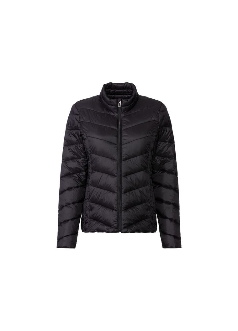 Черная демисезонная куртка демисезонная водоотталкивающая и ветрозащитная для женщины bionic-finish® eco 455804 Esmara