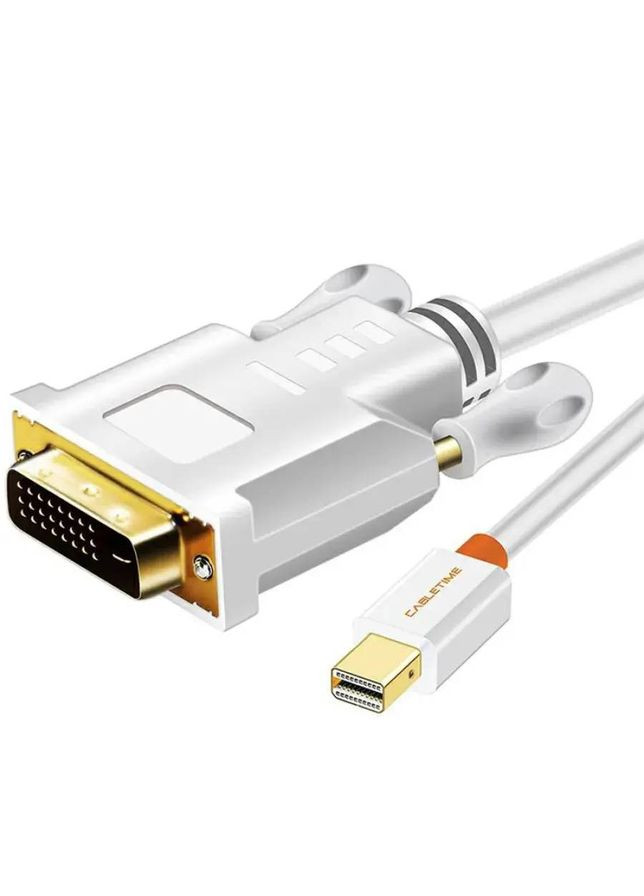 Кабель mini DisplayPort - VGA v1.4 (M/M), 0.2 м White (CD48K) CABLETIME (370617783)