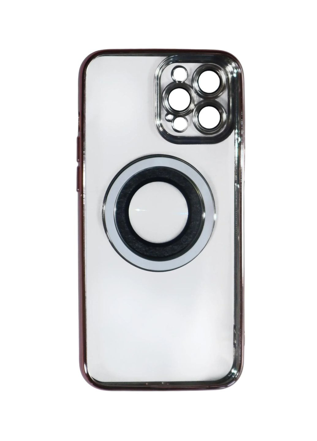 Магнітний чохол XON PhoneCase Magnetic для iPhone 12 Pro Max (PCMC1112400P 8260) Рожевий/Прозорий XON E-Tech (322581424)