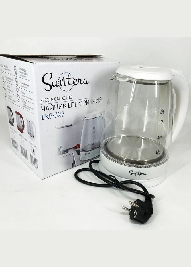 Электрочайник Suntera, чайники с подсветкой, хороший электрический чайник China ekb-322w (294336961)